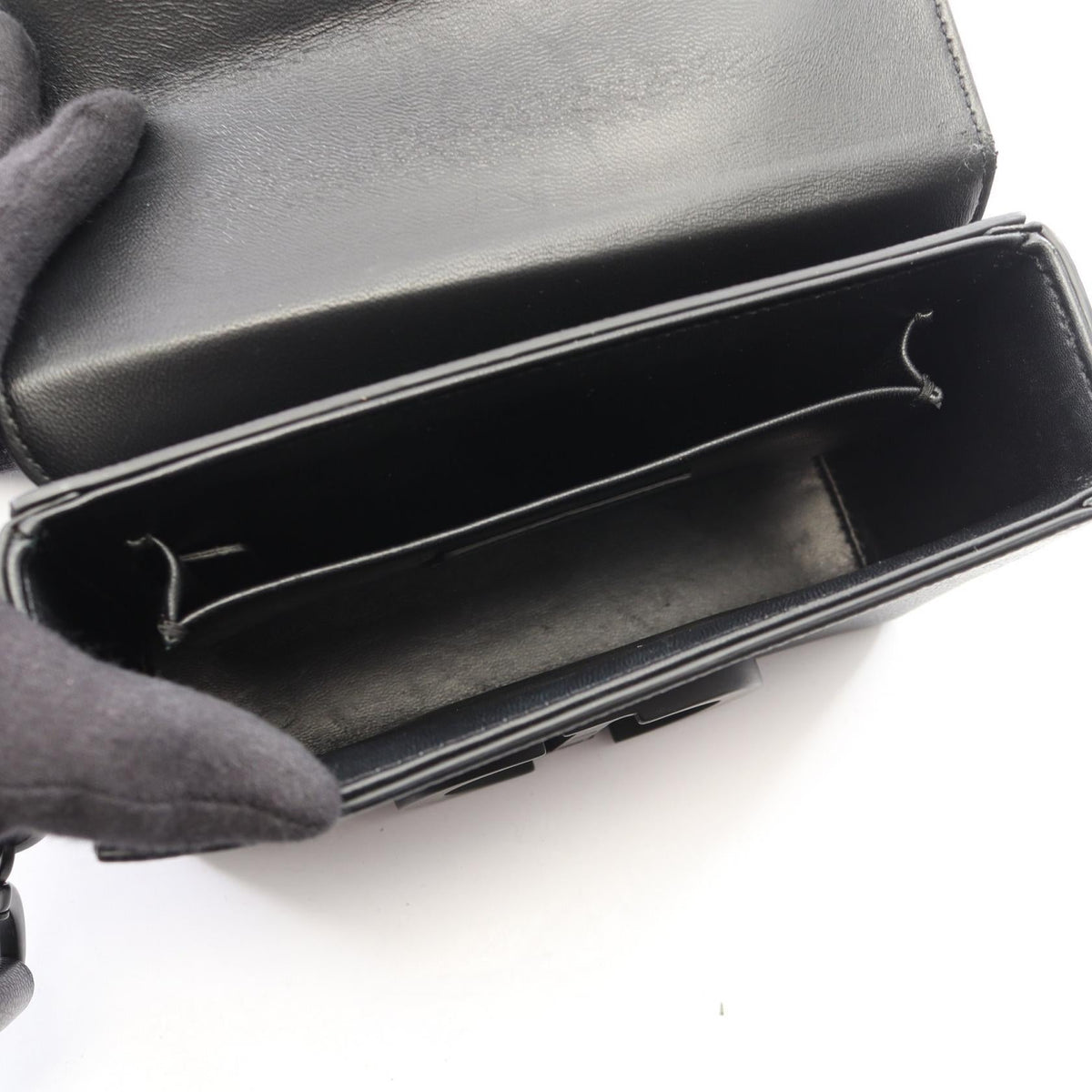 Dior 30 MONTAIGNE Box Shoulder Bag Black leather 2101219755762
