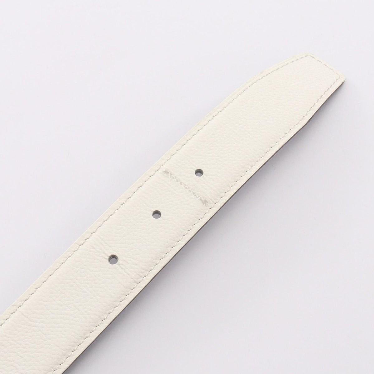 HERMES Constance H Belt Reversible beltWhite White White/Black leather 2107400257367
