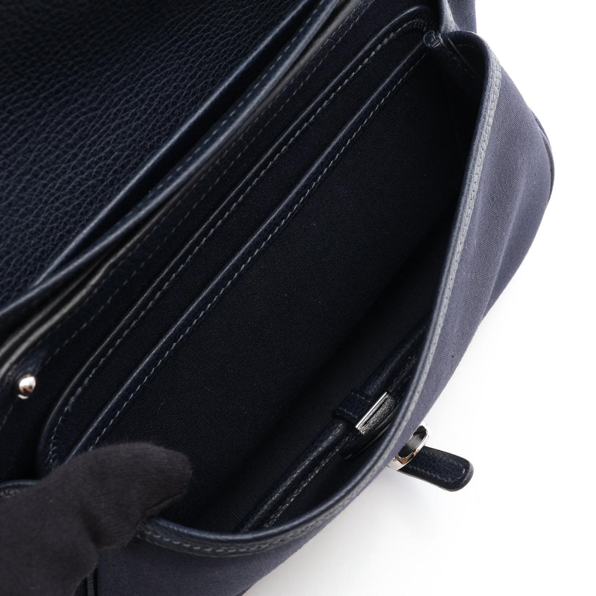 HERMES Sack Colorado PM Blue Indigo Shoulder BagBlue indigo Blue indigo Navy Vache liegee leather leather canvas Toile officier 2101220035471