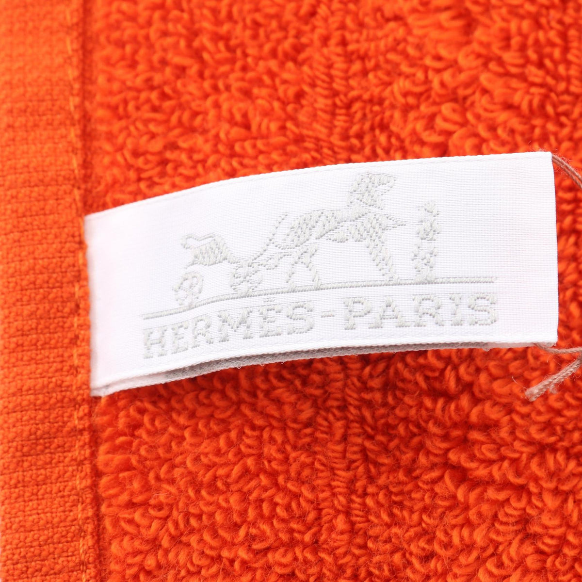 HERMES Labyrinth face towelOrange Orange Orange Other cotton 2121500000579