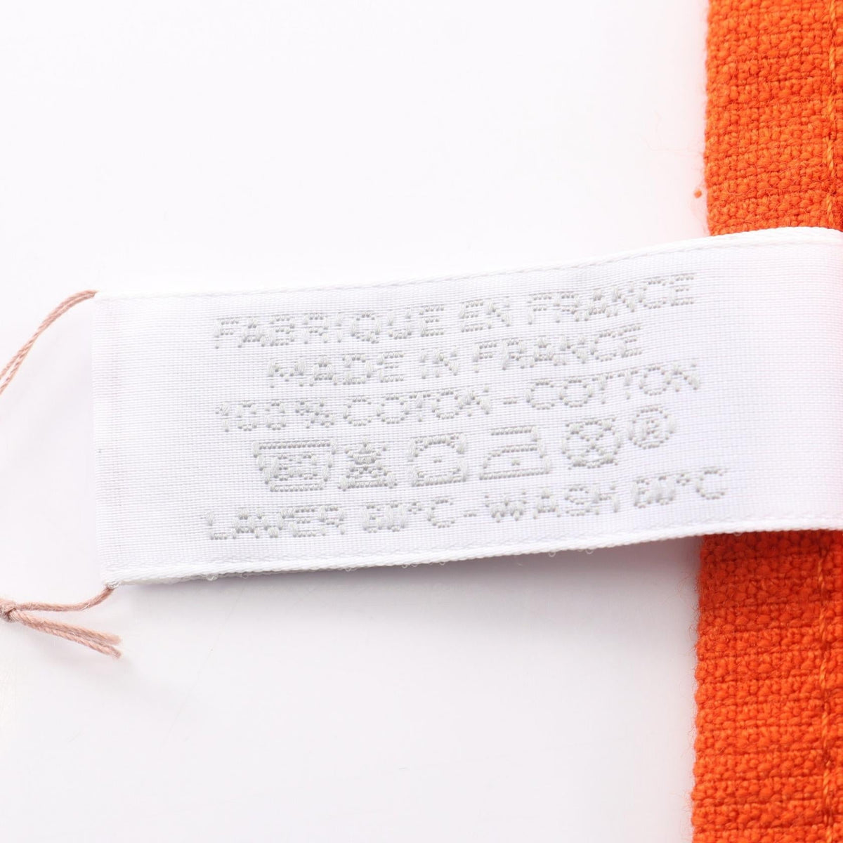HERMES Labyrinth face towelOrange Orange Orange Other cotton 2121500000579