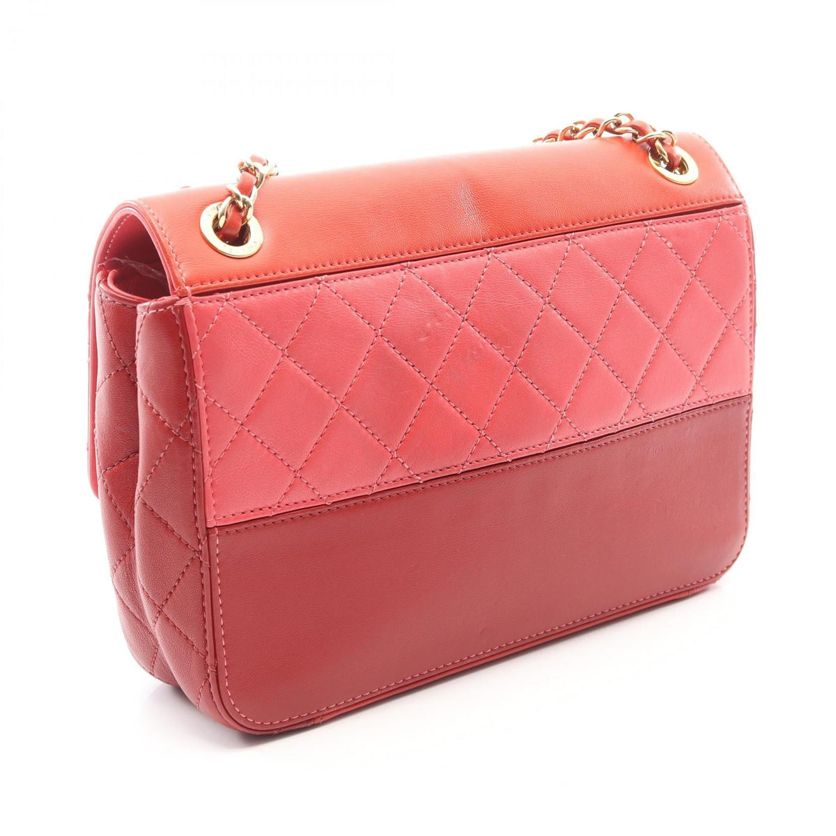 CHANEL Red/Multicolor Matelasse Lambskin (sheep leather) 2101219675473