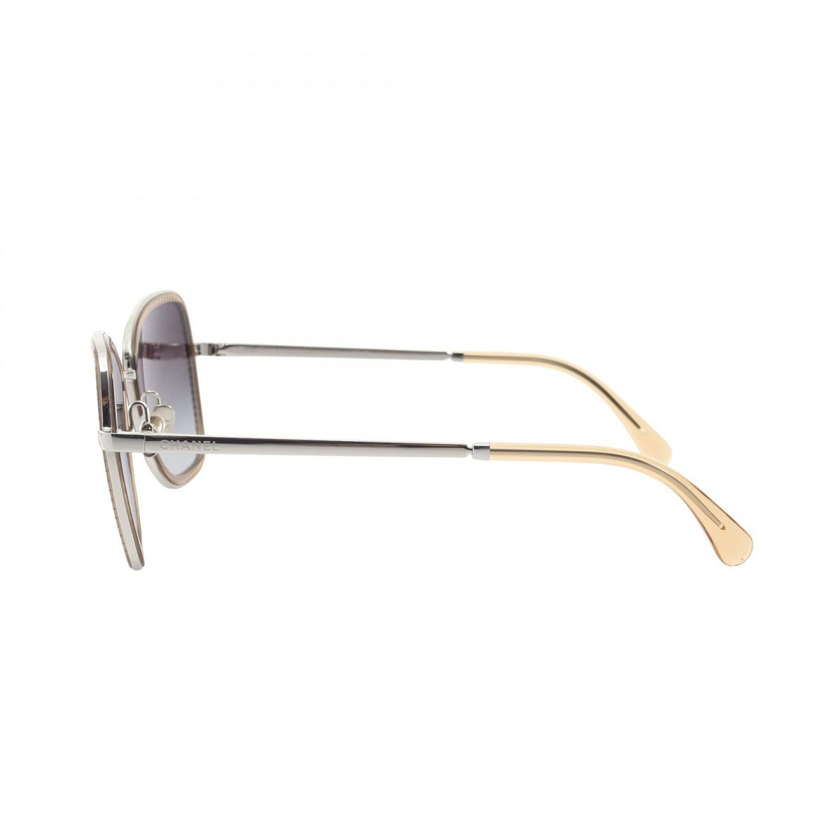 CHANEL Silver/Beige/Clear Gradation lens Other�Metal / Plastic / Rhinestone 2101220097912