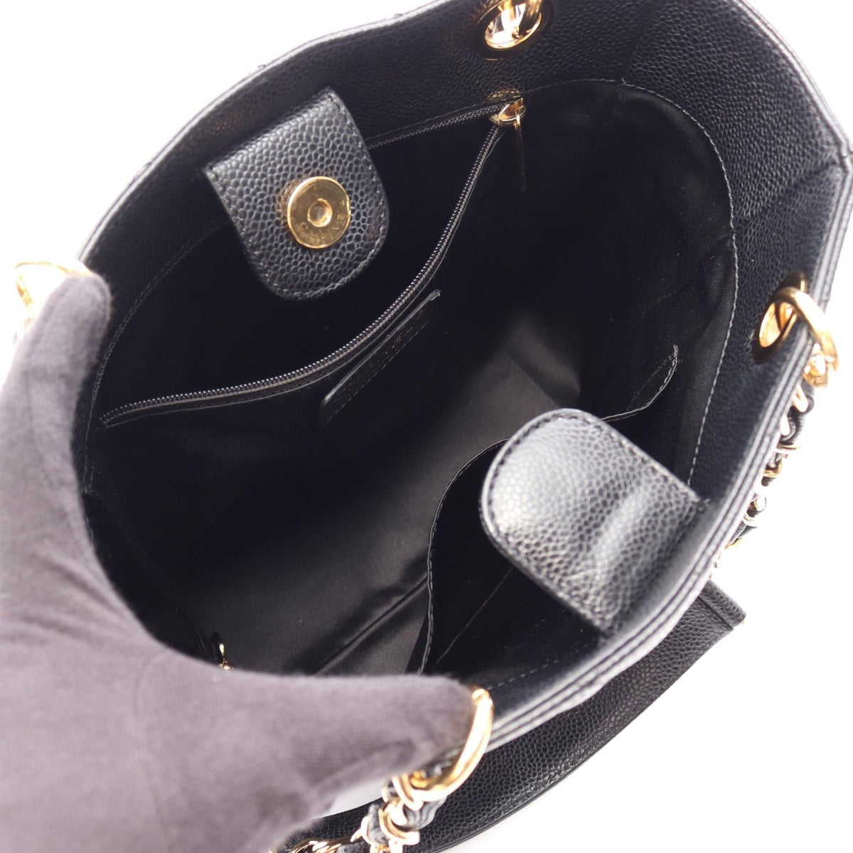 CHANEL Black Matelasse PST Grained Calfskin leather A50994 2101219992020