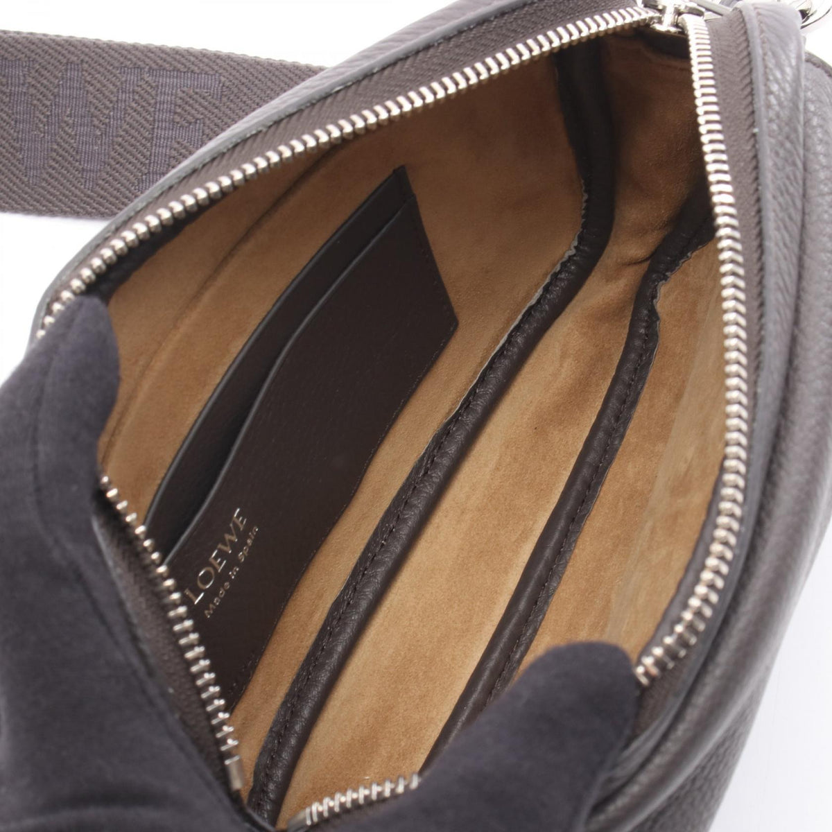 LOEWE Pebble Small Messenger Bag Shoulder Bag Gray leather BANBPCBX011220 2101219498478