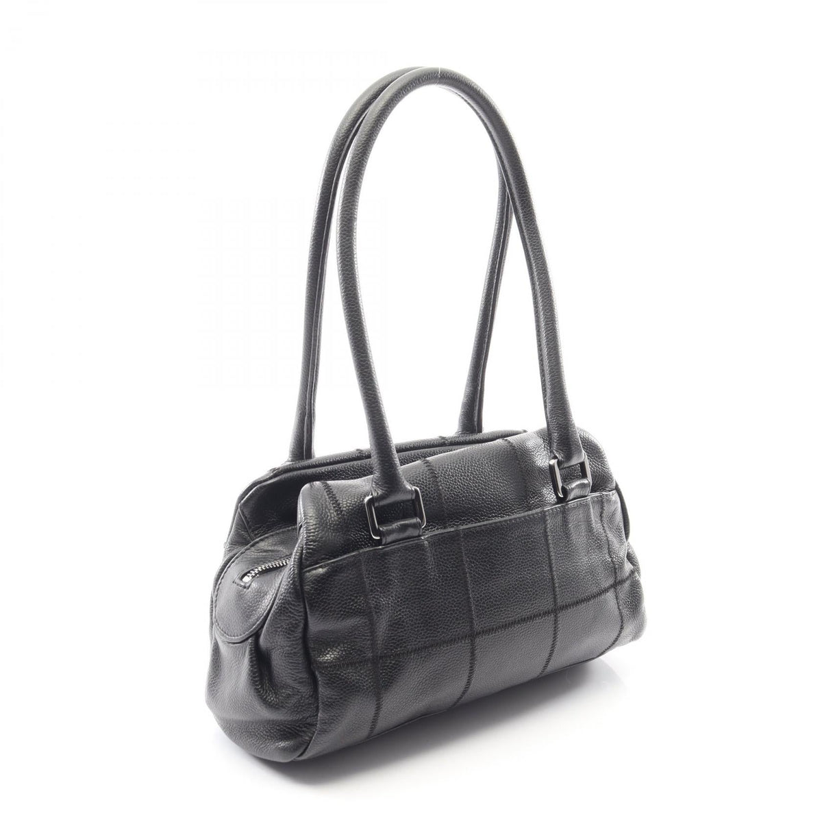 CHANEL Black Chocolate bar Grained Calfskin leather 2101219736761