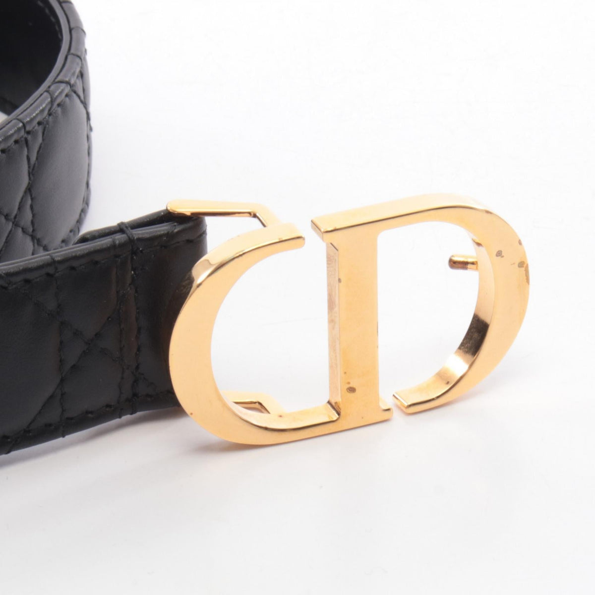Dior 30 MONTAIGNE belt Black leather B0436UWHN-M900 2121400009665