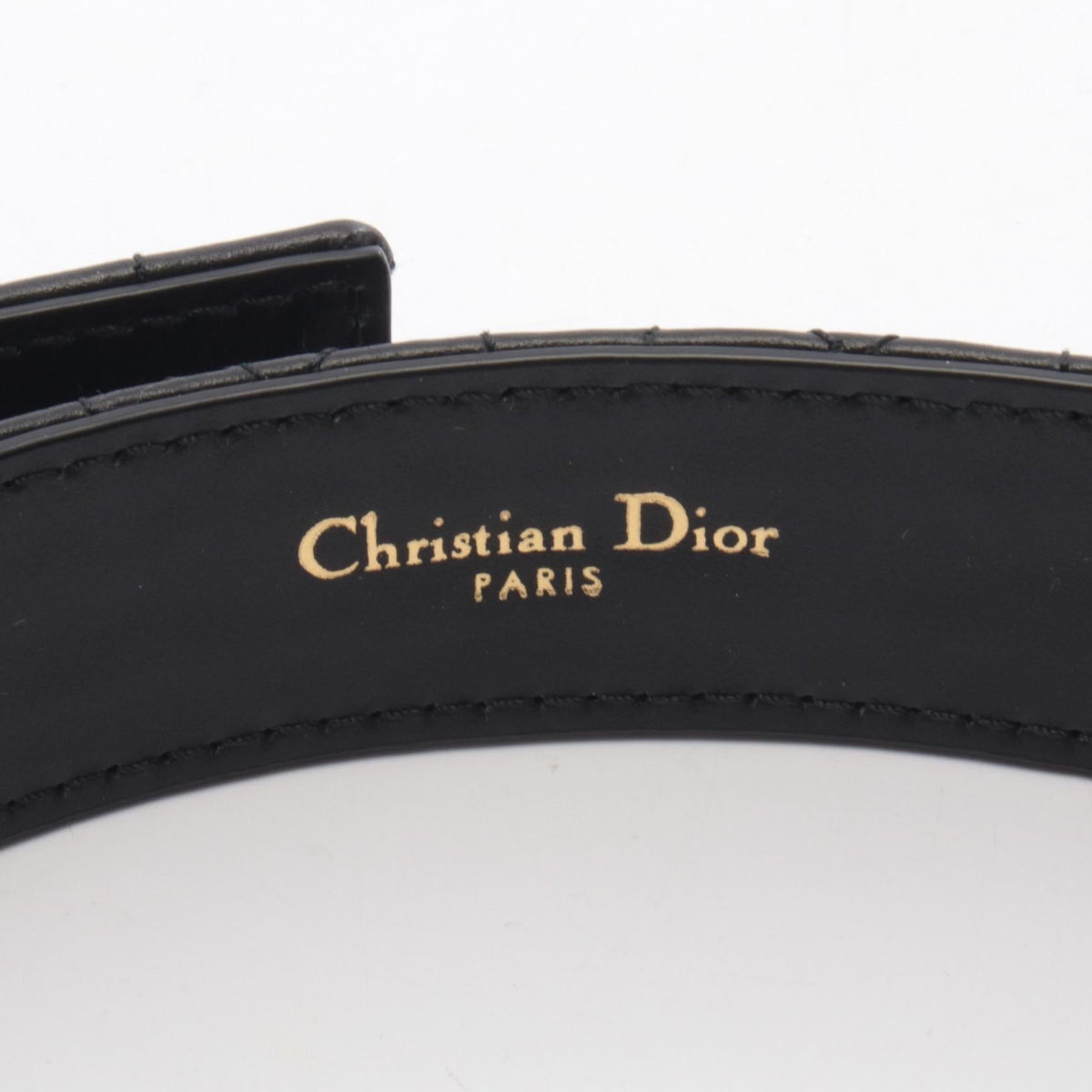 Dior 30 MONTAIGNE belt Black leather B0436UWHN-M900 2121400009665