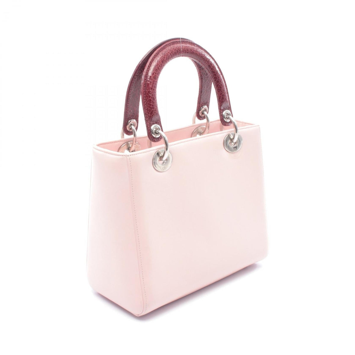 Dior LADY DIOR Christian Dior Handbag Pink/Bordeaux leather 2101219405056