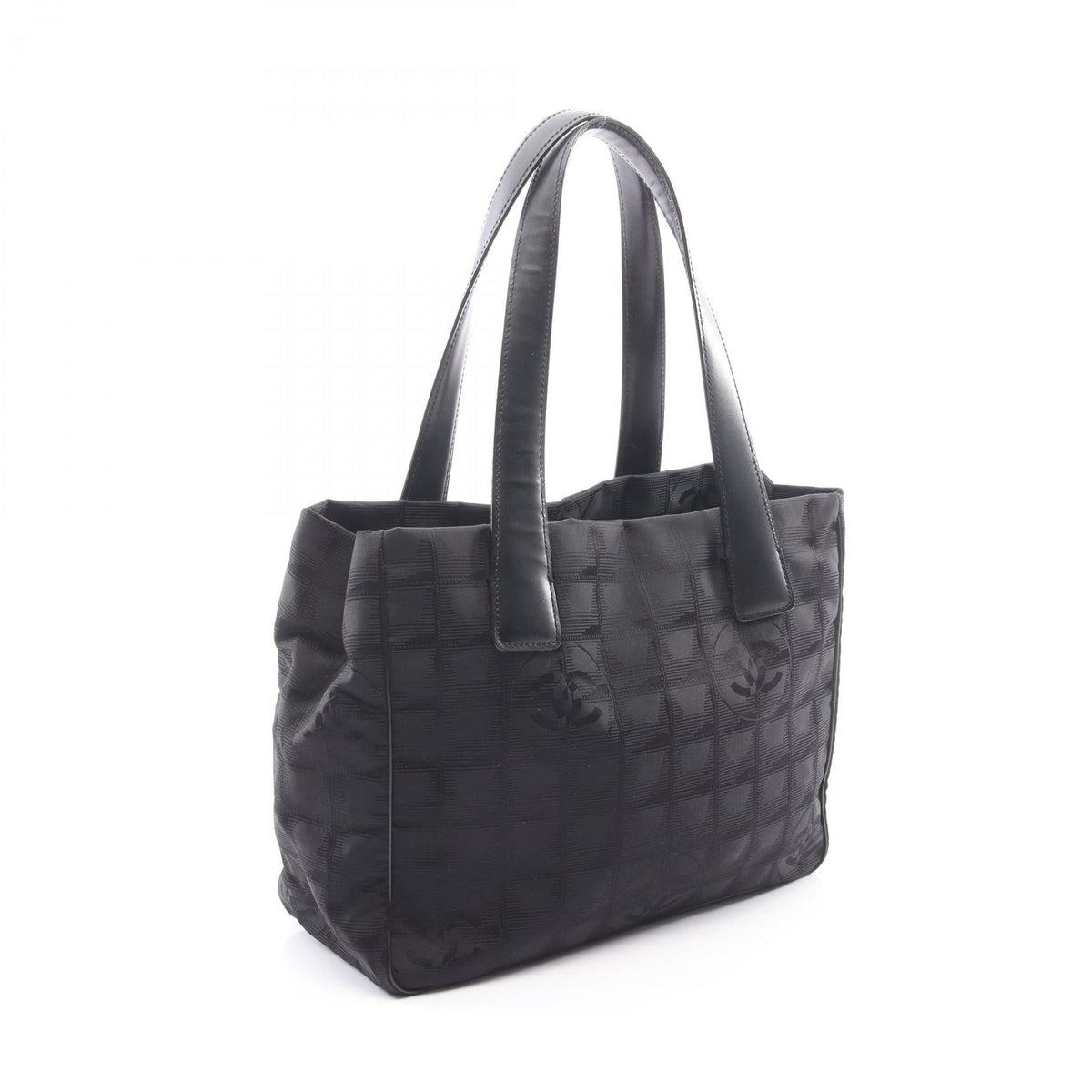 CHANEL Black New Travel Line PM leather�Nylon canvas 2101219913001