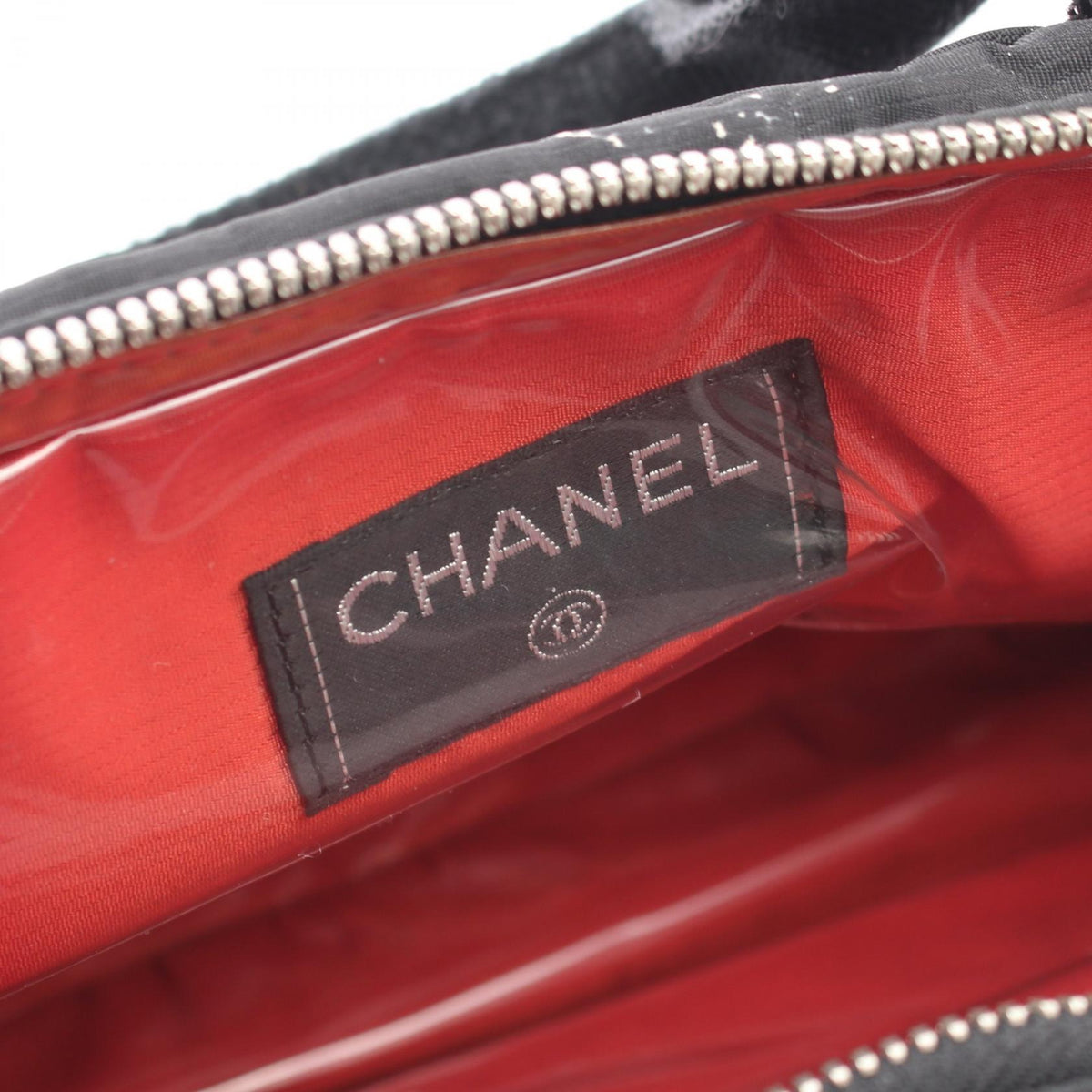 CHANEL Black Old travel line Nylon 2120100030535