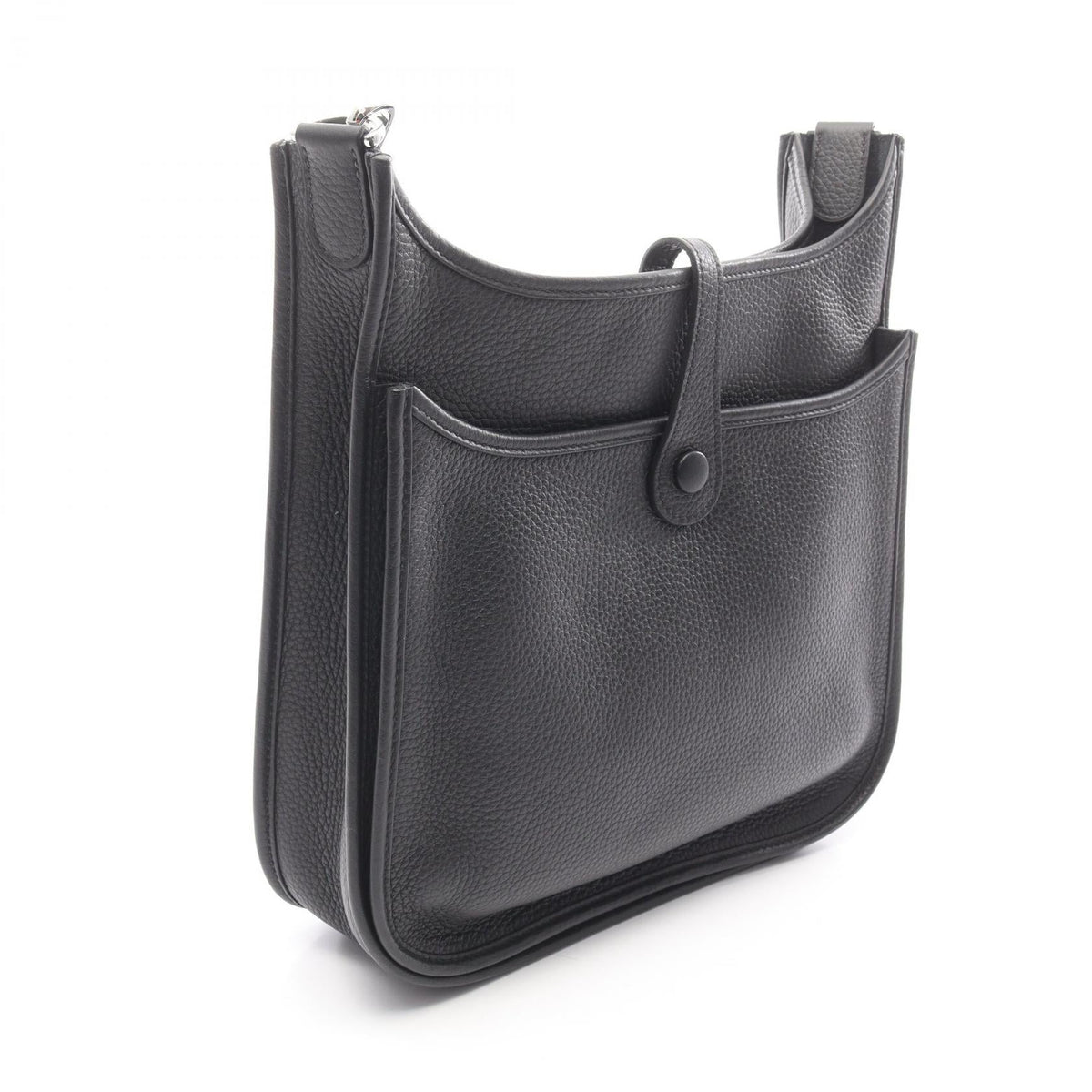 HERMES Evelyne 3 Troyes PM Shoulder BagNoir Black Noir Black Black Taurillon Clemence leather Taurillon Clemence 2101219547183