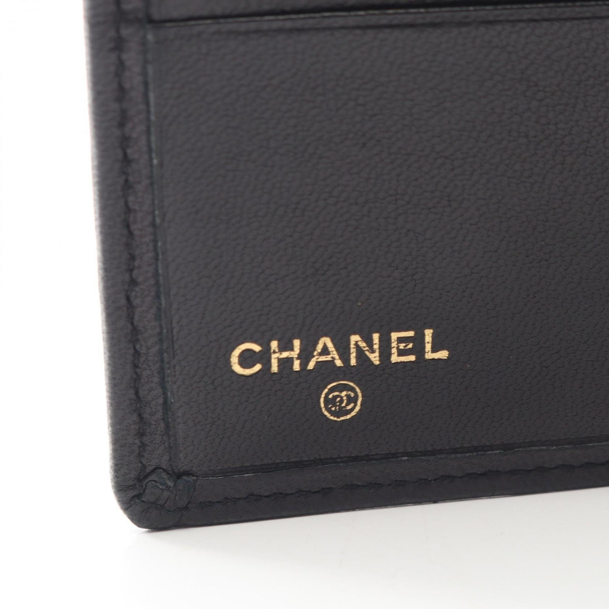 CHANEL Black Bicolole Lambskin (sheep leather) 2101219924106