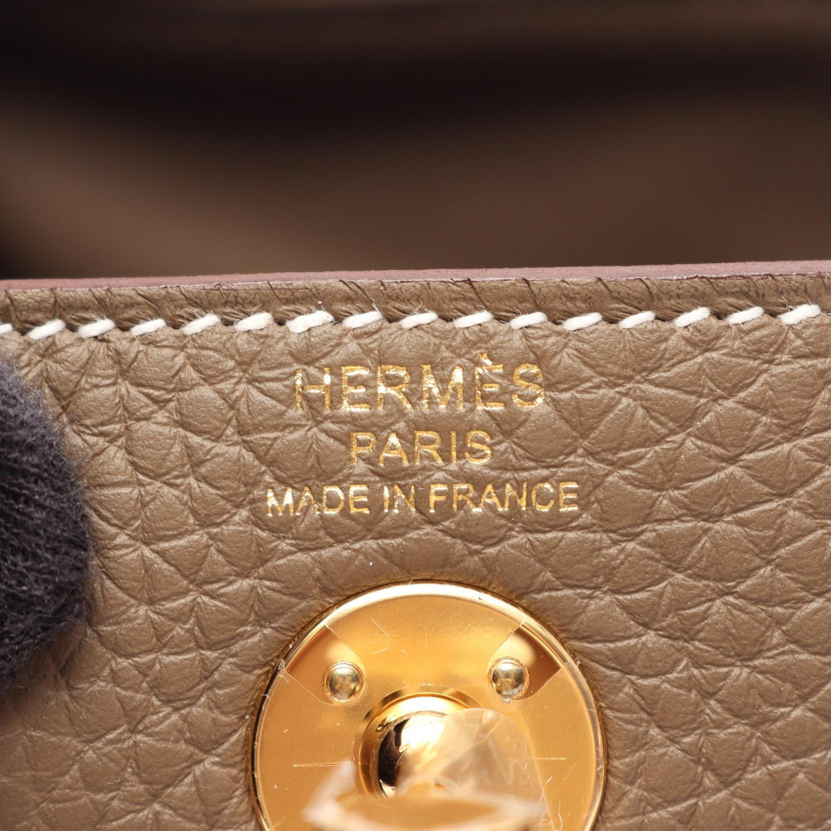 HERMES Lindy Mini Etoupe Gray Shoulder BagEtoupe Grey Etoupe Grey Gray Taurillon Clemence leather 2107601170007