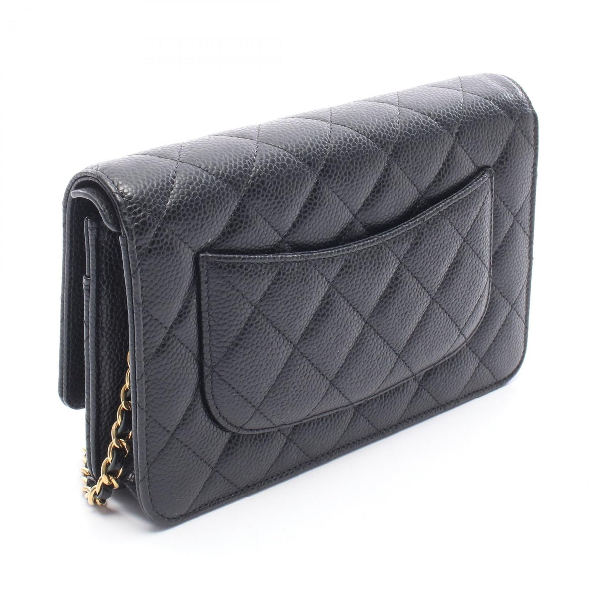 CHANEL Black Matelasse Grained Calfskin leather AP0250 2101220074036