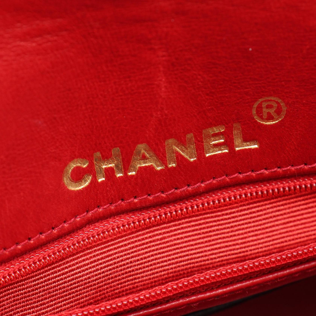 CHANEL Red/Navy Mini Matelasse Lambskin (sheep leather) 2101219887227
