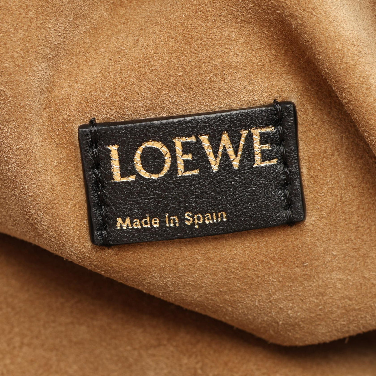 LOEWE Flamenco Purse Large 2WAY Shoulder Bag Black leather 2120900135058