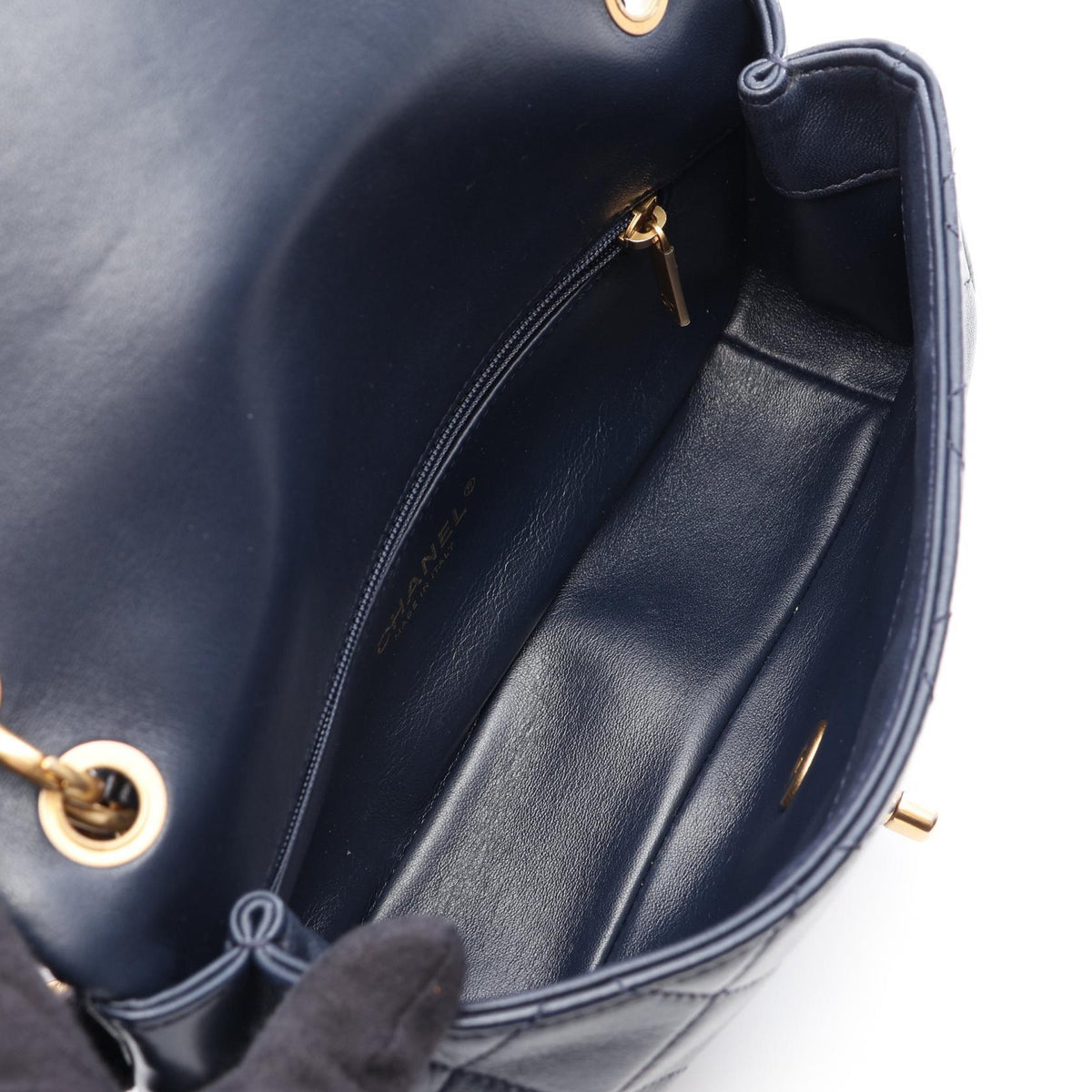 CHANEL Navy Matelasse 2WAY Lambskin (sheep leather) AS2387 2101220131852