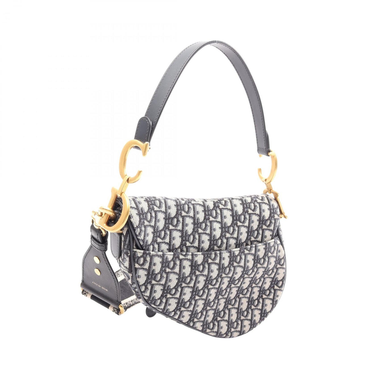 Dior Saddlebag, Oblique Jacquard, 2-Way Handbag Beige/Navy canvas leather 2106800635881