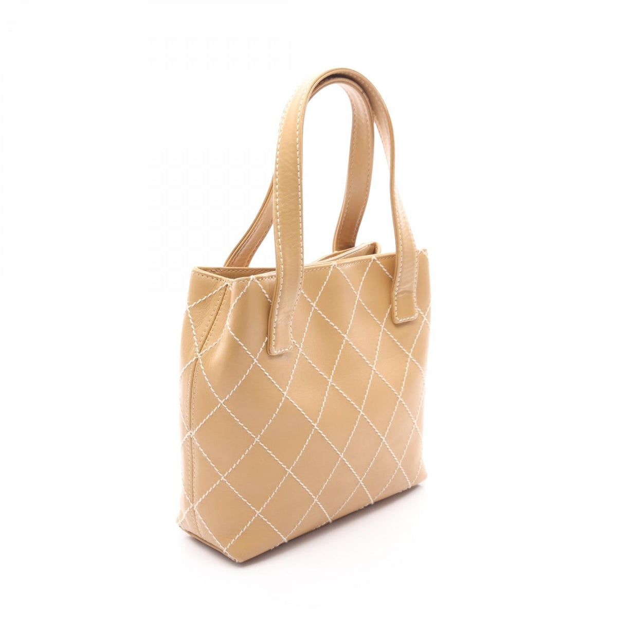 CHANEL Beige Wild stitch leather A18126 2101219950839