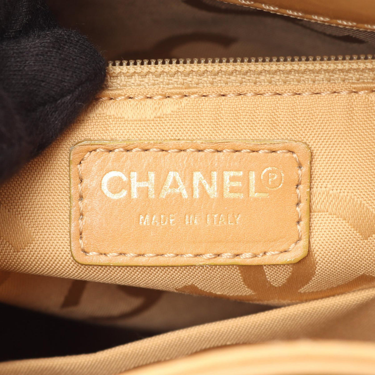 CHANEL Beige Wild stitch leather A18126 2101219950839