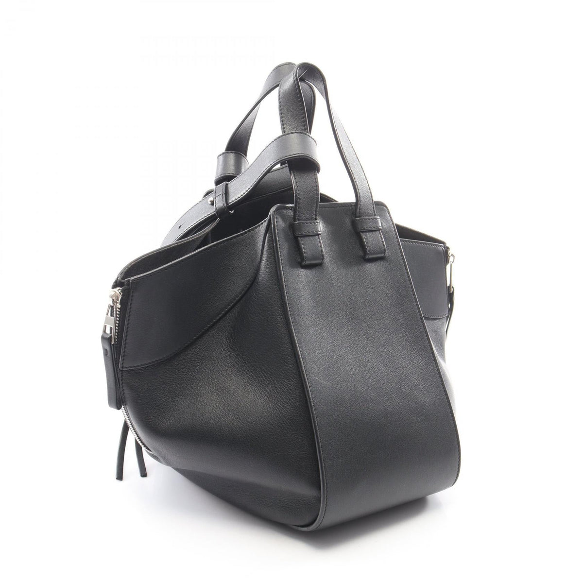 LOEWE HAMMOCK SMALL (2-Way Hammock) Handbag Black leather 2101220035341
