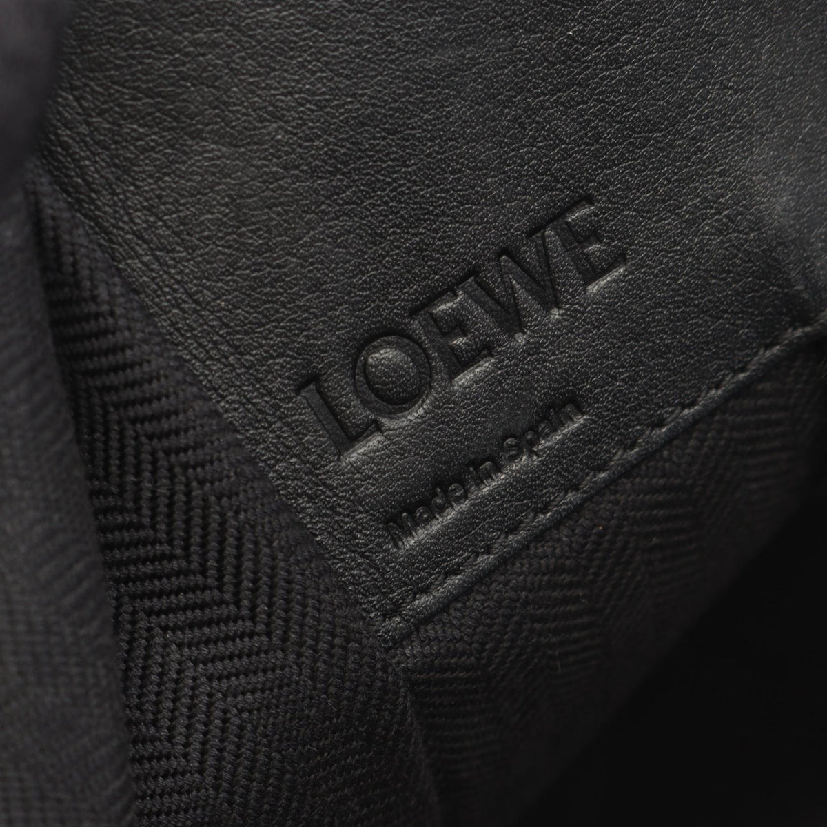 LOEWE HAMMOCK SMALL (2-Way Hammock) Handbag Black leather 2101220035341