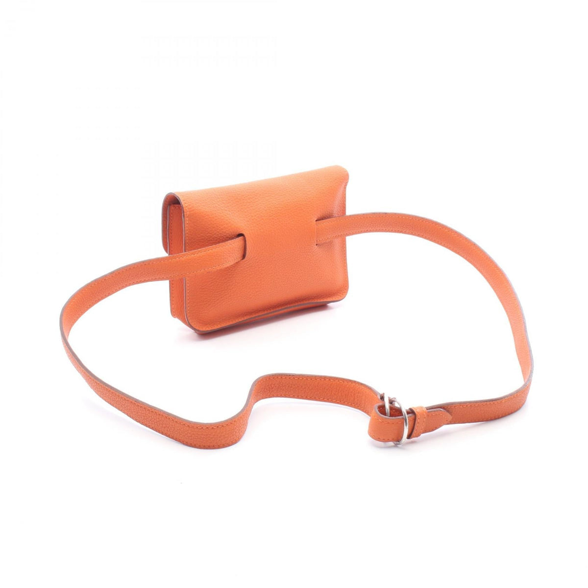 HERMES Pochette green Waist bag Body bagOrange Orange Orange Togo leather Other Togo leather 2101220100704