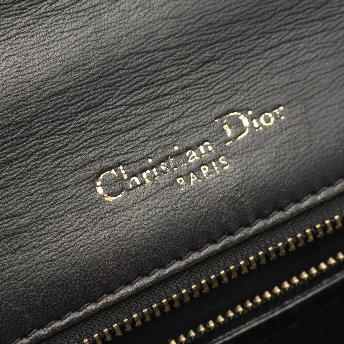 Dior DIORAMA Studs Shoulder Bag Black leather 2101219947174