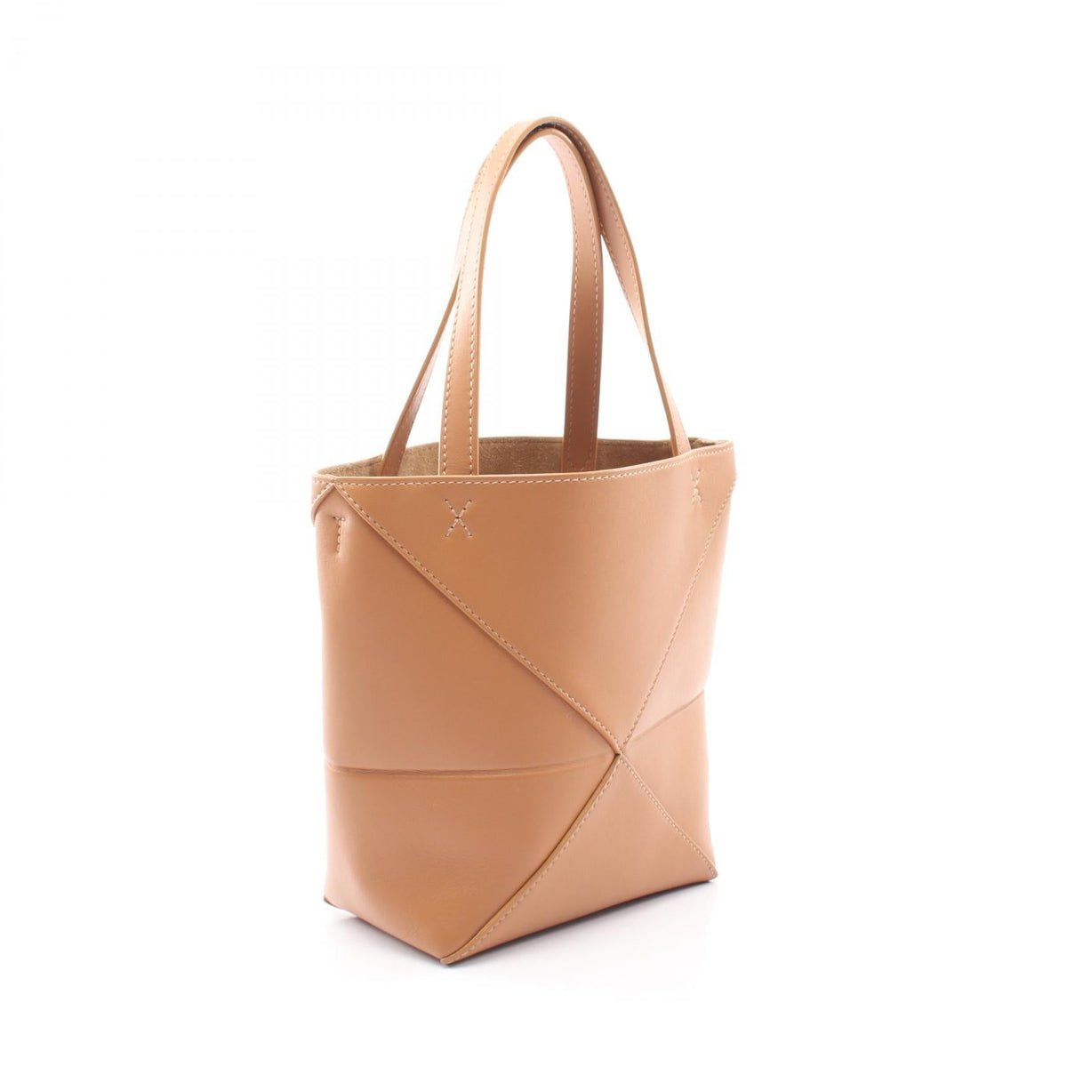 LOEWE Puzzlefold Mini Handbag Brown leather 2101219877600