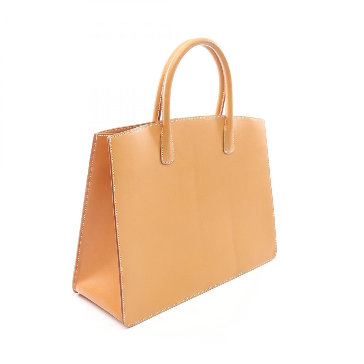 HERMES White bus GM Tote BagNatural Natural Brown Chamonix leather leather Calfskin (cowhide) Chamonix leather 2101219615127
