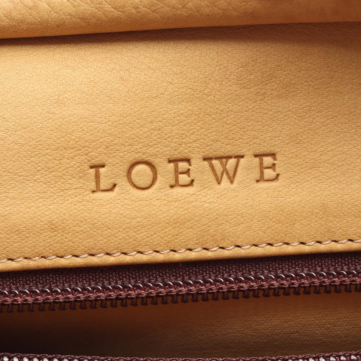 LOEWE Amazona 28 Handbag Brown Suede leather 2101220083908