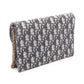 Christian Dior SADDLE Chain Pouch, Medium, Oblique Jacquard Shoulder Bag Navy/Beige canvas leather S5907CTZQ_M928 2101220127640