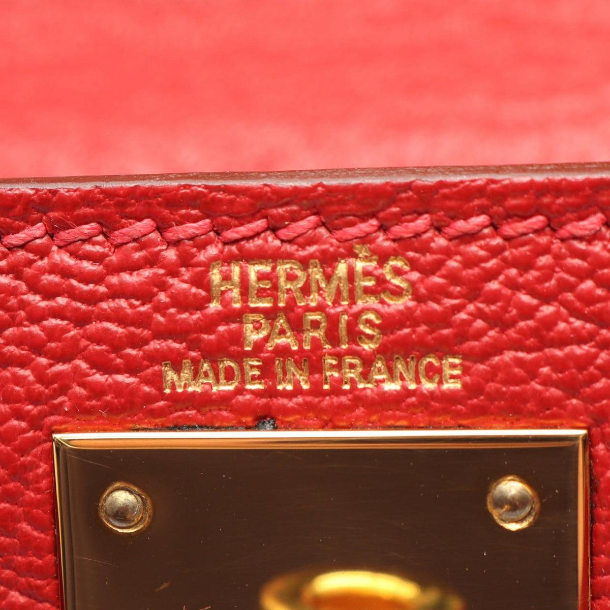 HERMES Kelly 28 2WAY (External Stitching) HandbagRouge vif Rouge vif Red Chevre leather Chevre 2107601166017