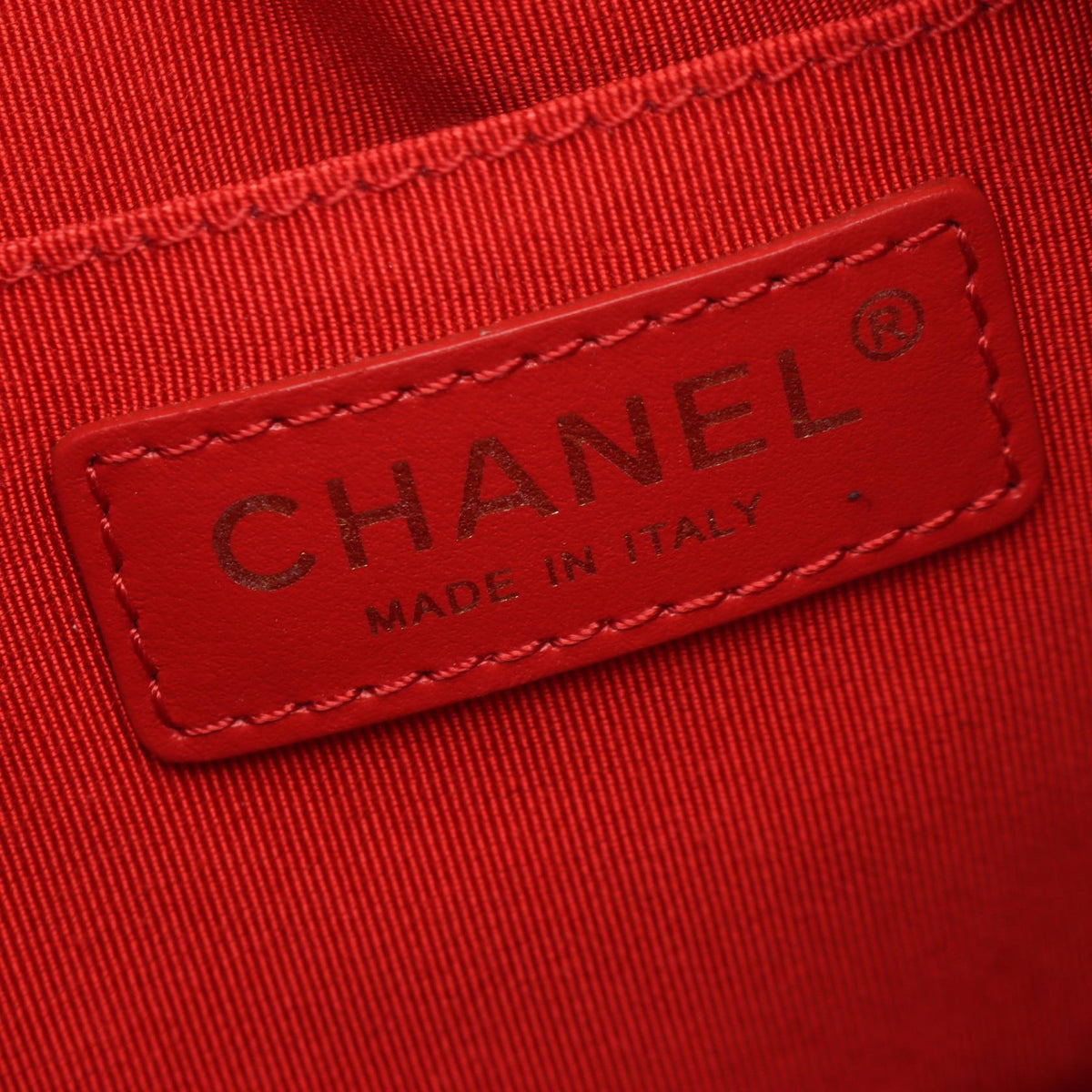 CHANEL Red Matelasse Lambskin (sheep leather) AS1801 2106800639377