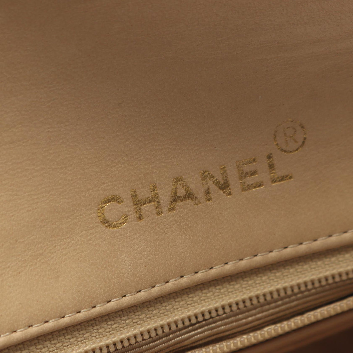 CHANEL Beige Mini Matelasse Lambskin (sheep leather) 2101220084417