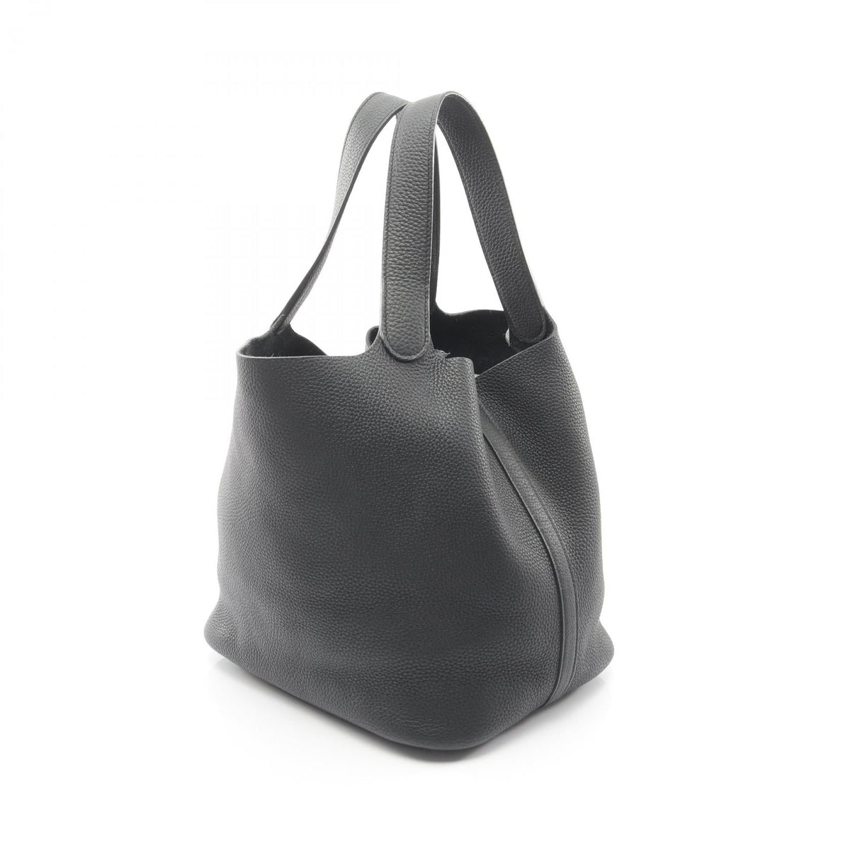 HERMES Picotin Lock GM Handbag Black Taurillon Clemence leather 2104102497398