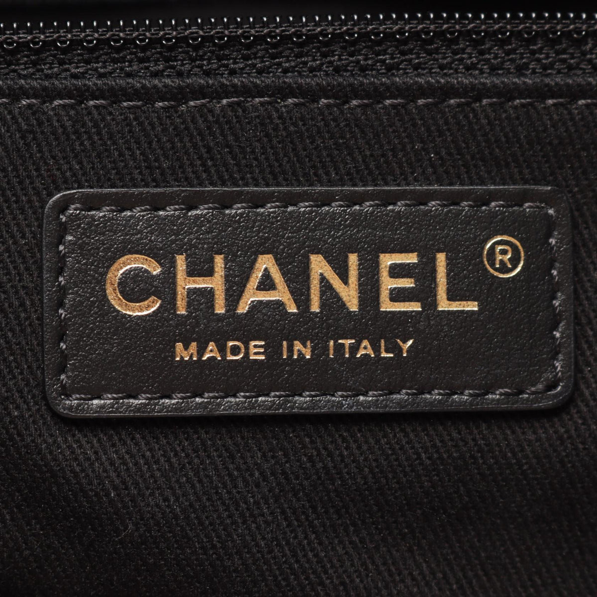 CHANEL Gray/Black Deauville 2WAY canvas�leather A66941 2106800638578