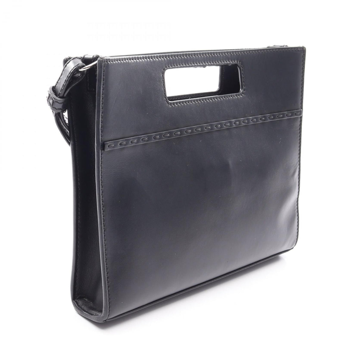 FENDI Shopper bag, small, 2-way Handbag Black leather 7VA547 2101219863184