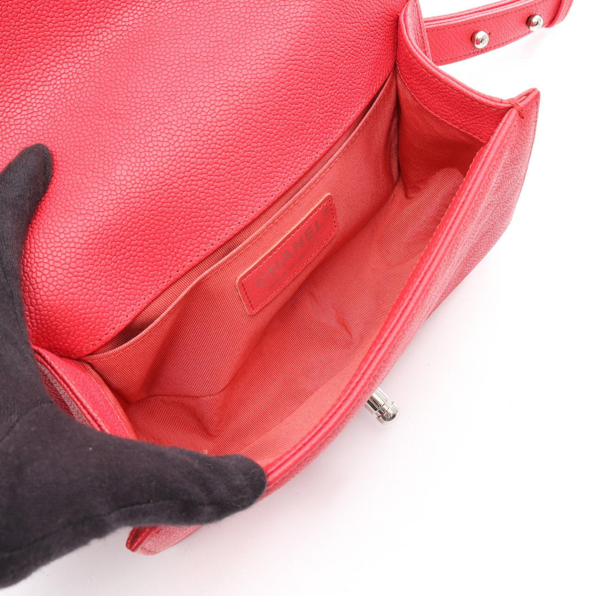 CHANEL Red Boy Chanel Small Grained Calfskin leather 2106800638295