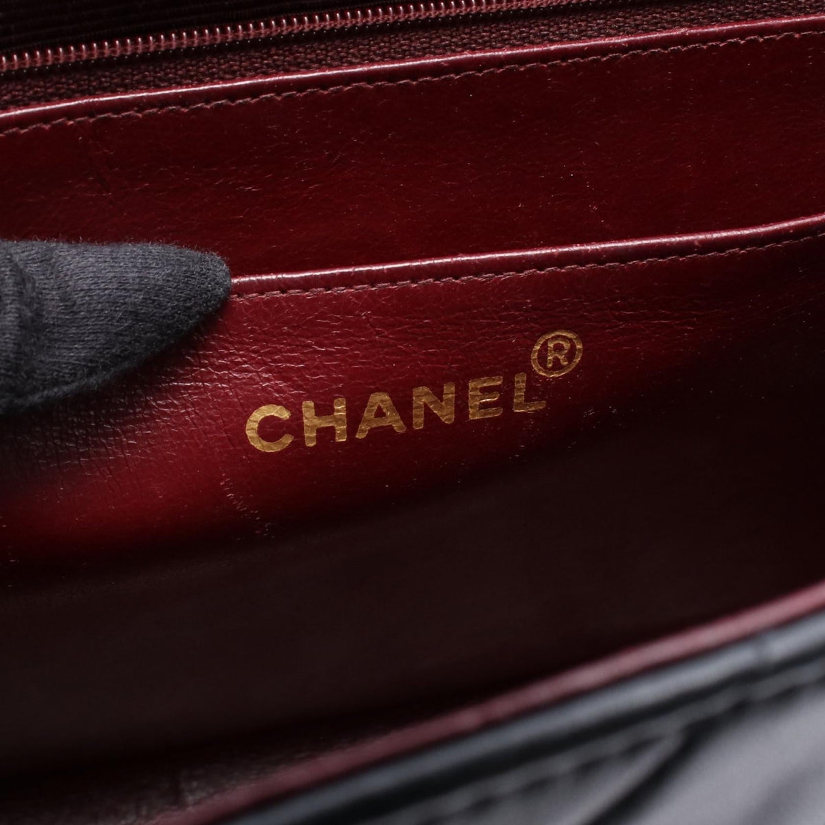 CHANEL Black Deca Matelasse 34 Single Flap Lambskin (sheep leather) 2101219737096