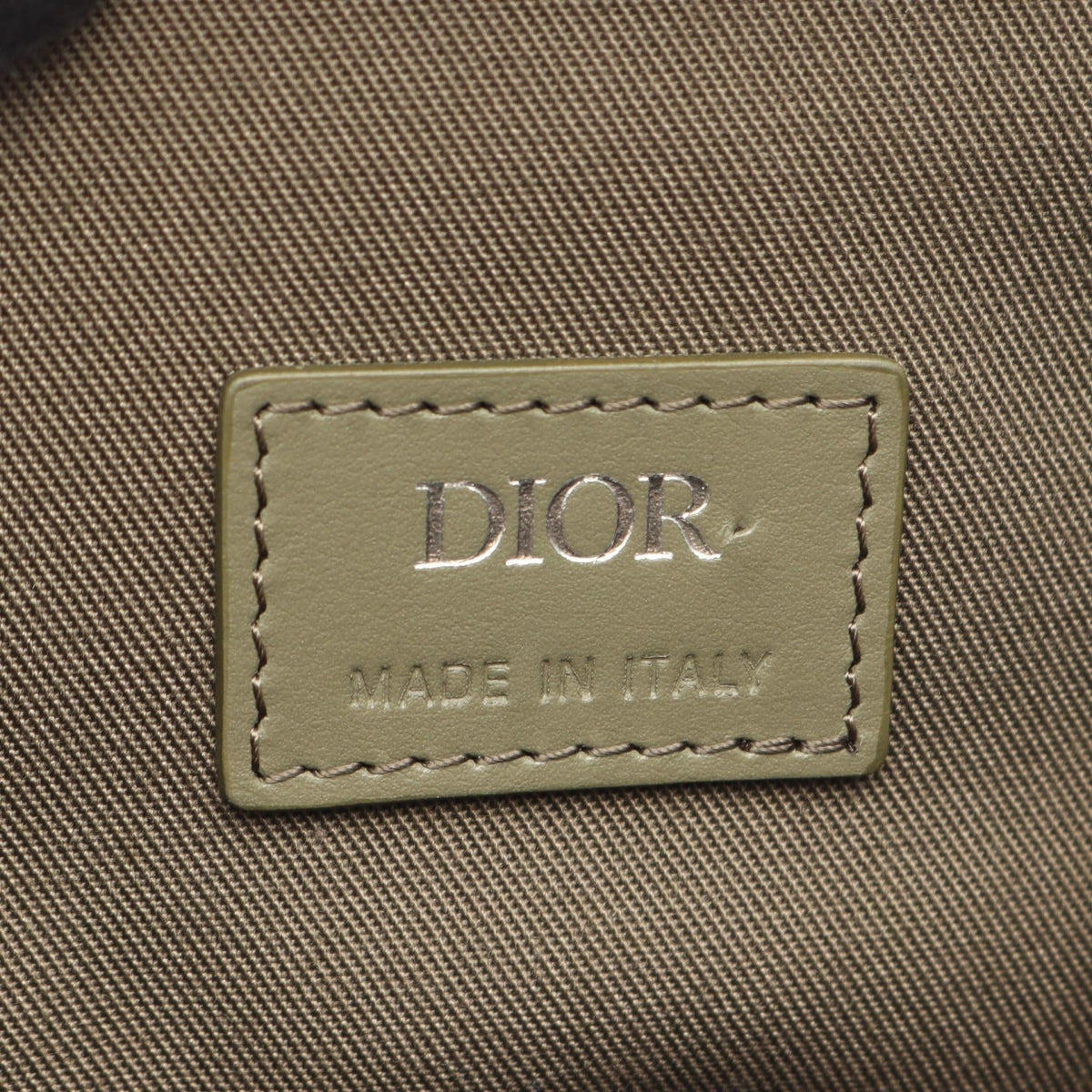 Dior HIT THE ROAD CD Diamond Slingbag Waist bag Body bag Khaki PVC coated canvas�leather 2101220142681