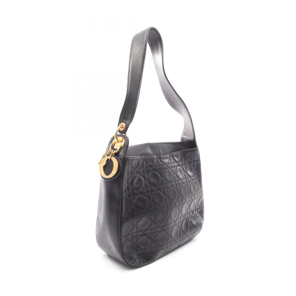 Dior Lady Christian Dior Shoulder Bag Black leather 2101220140533