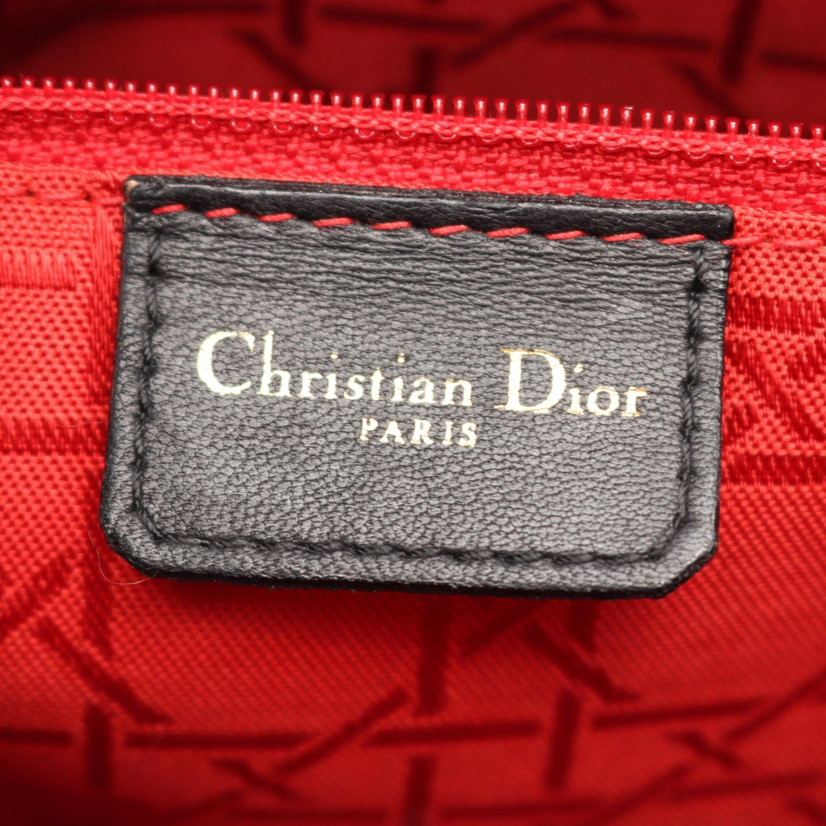 Dior Lady Christian Dior Shoulder Bag Black leather 2101220140533