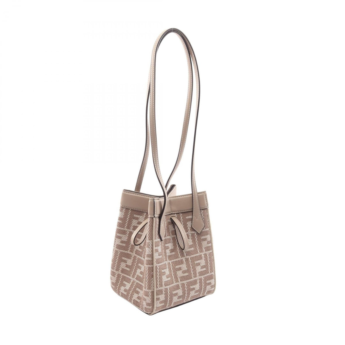 FENDI ORIGAMI MINI Shoulder Bag Beige canvas leather 8BS083AUPXF1SNP 2101220143251