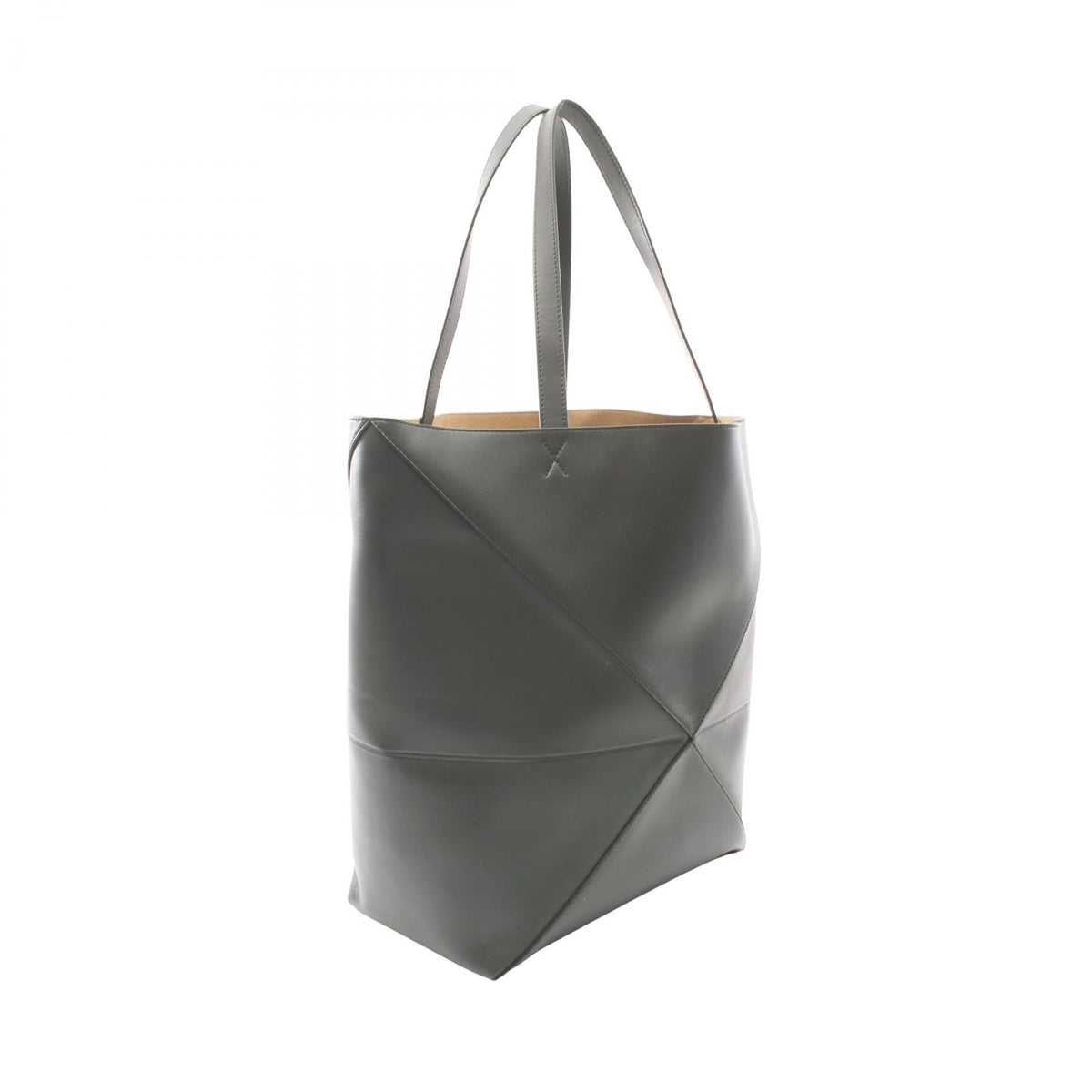 LOEWE Puzzle Fold Large Tote Bag Gray leather B933Q18X011220 2101220143466