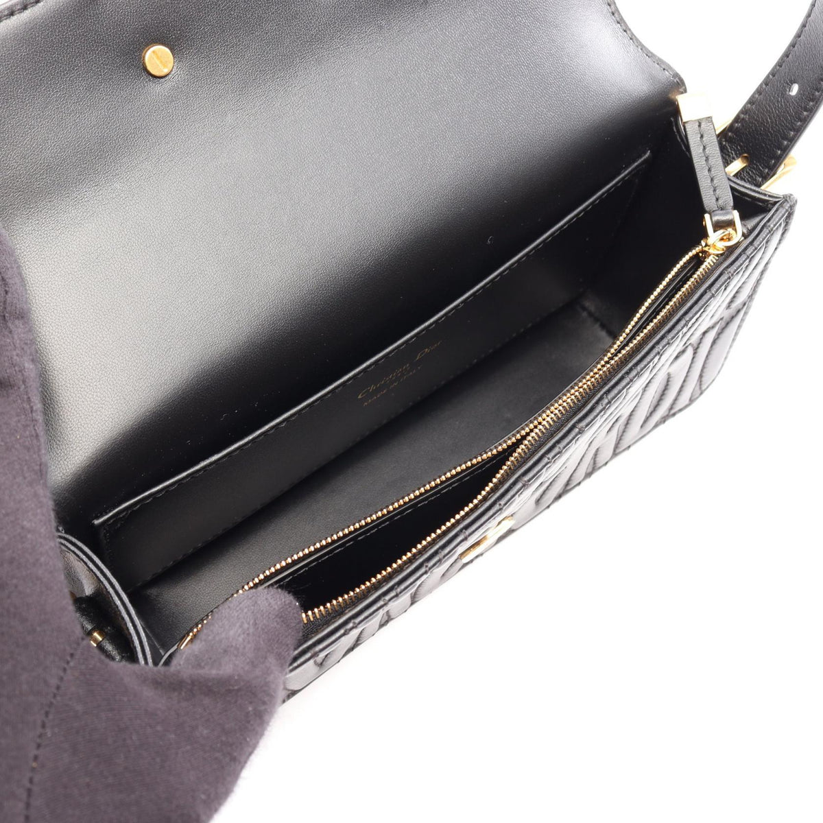 Dior Miss Christian Dior All Over Shoulder Bag Black leather M2610UBOS 2101220142377
