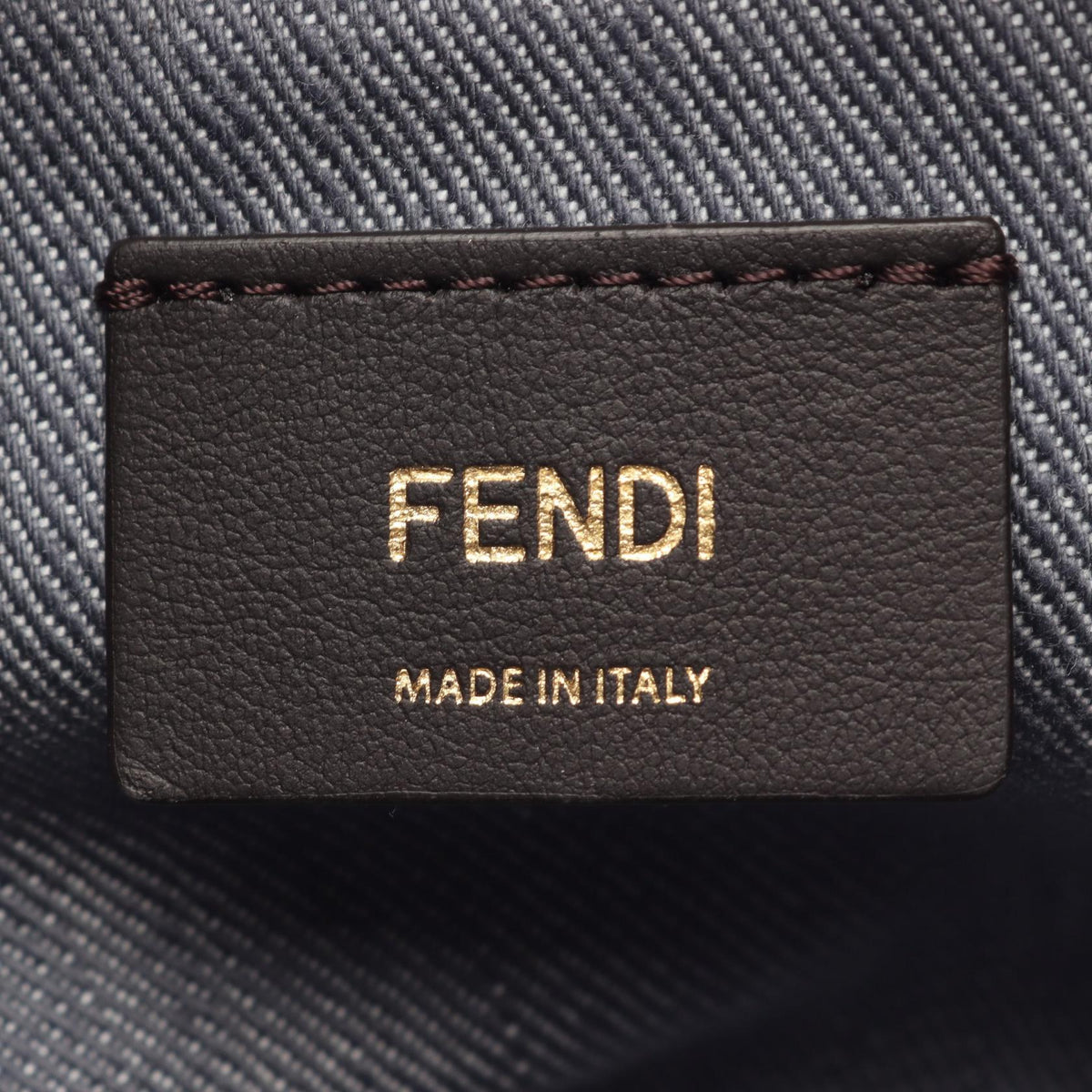 FENDI Mamma Bucket 2WAY Handbag Blue/Brown canvas leather 8BS105AV5WF1SXQ 2101220158774