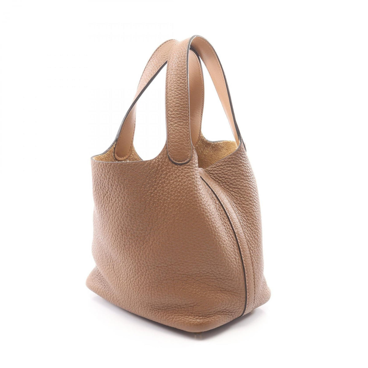 HERMES Picotin Rock PM Eclat HandbagHalzan Halzan Brown Taurillon Clemence leather Taurillon Clemence / Veau Swift leather 2104102537438