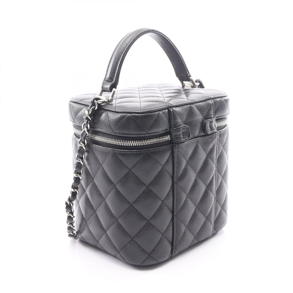 CHANEL Black Matelasse Grained Calfskin leather 2104102537445